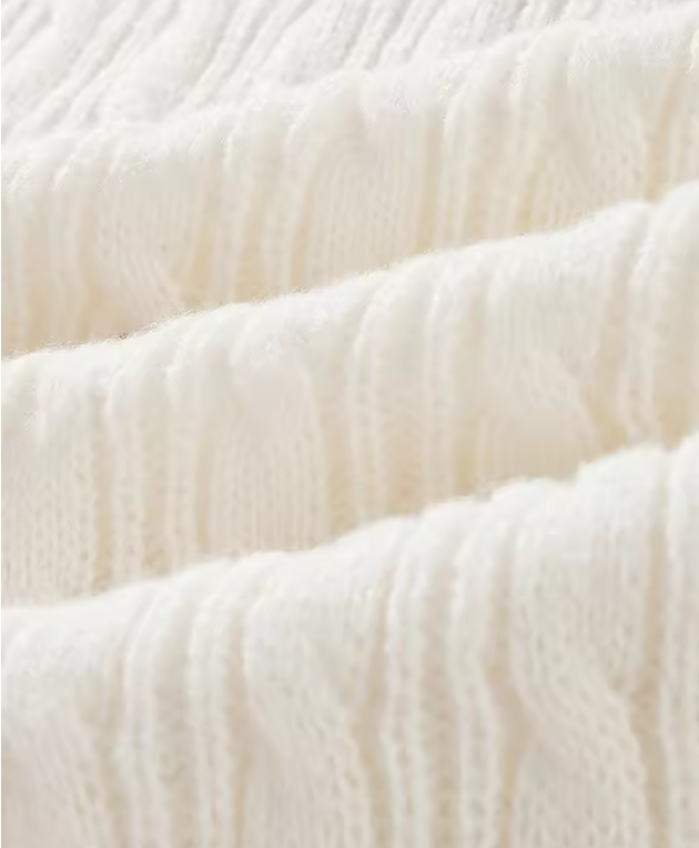 Men's Cable Knit V-Neck Cricket Sweater