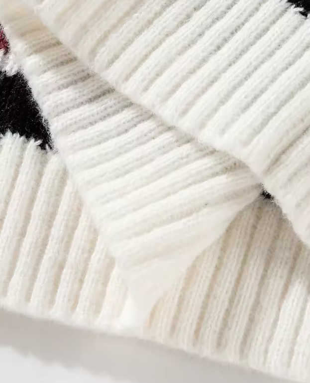 Men's Cable Knit V-Neck Cricket Sweater