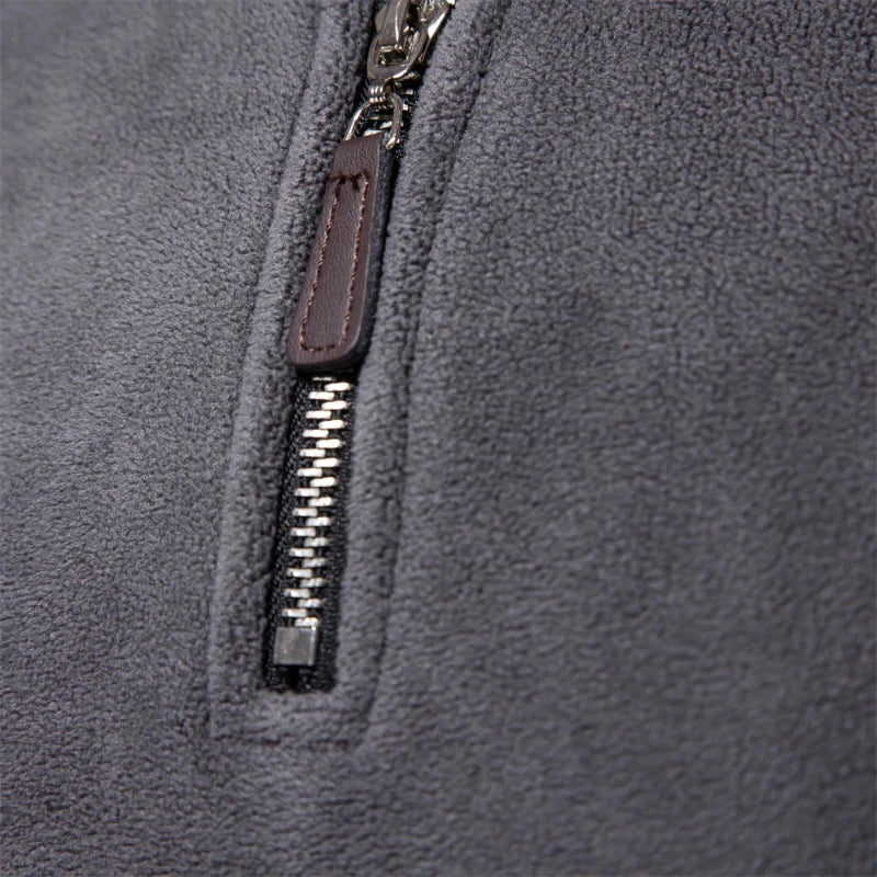 Men's Quarter-Zip Polar Fleece Pullover