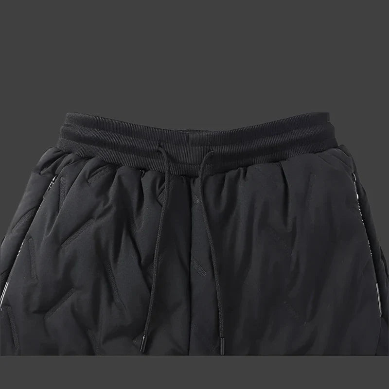 Men's Quilted Fleece-Lined Thermal Jogger Pants