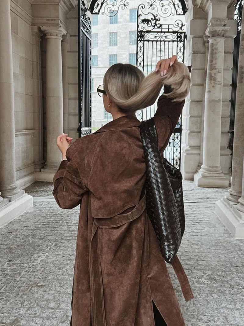 Women's Faux Suede Coat