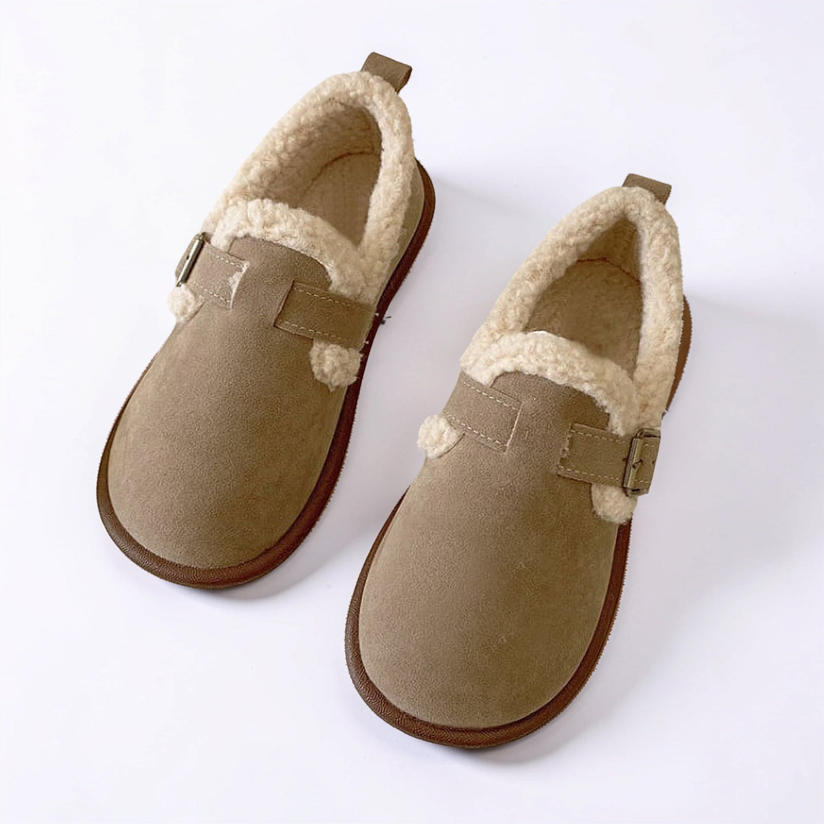 Women's Fleece-Lined Buckle Clogs