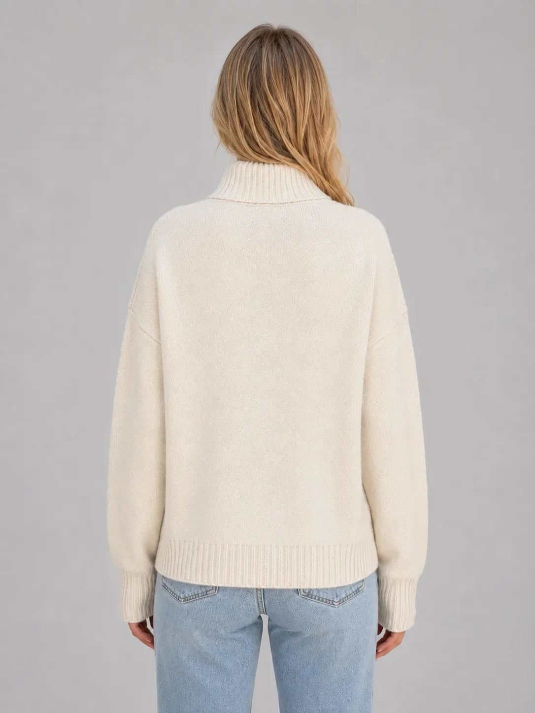 Women's Zip-Up Knit Cardigan with Stand Collar