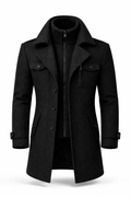 Men's Classic Wool-Blend Tailored Overcoat