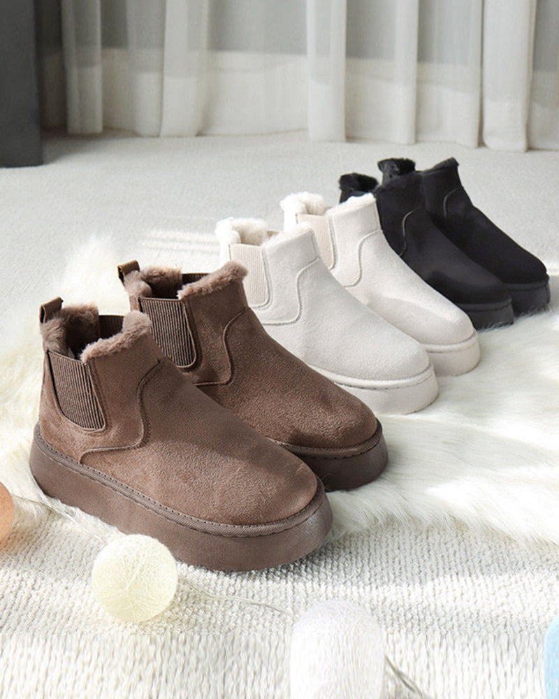 Women's Platform Chelsea Snow Boots