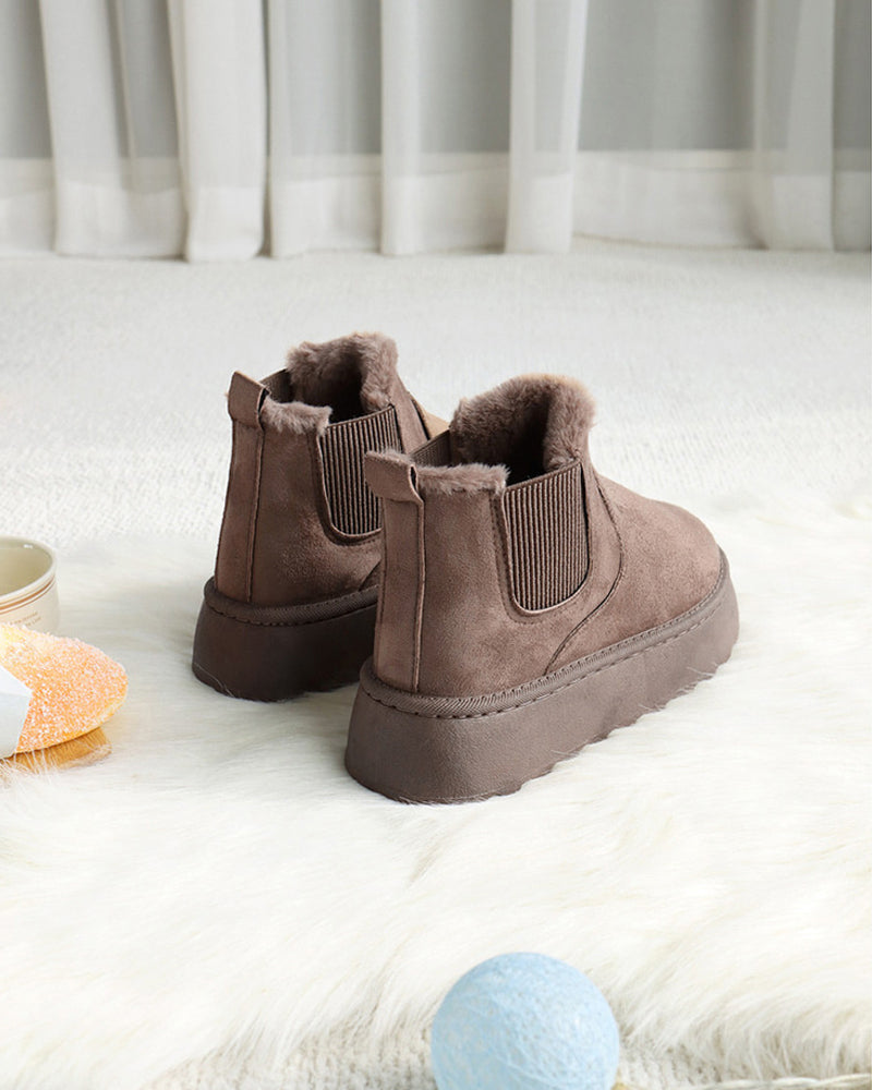 Women's Platform Chelsea Snow Boots