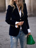 Women's Velvet Tailored Blazer