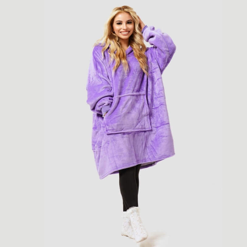 Women's Oversized Sherpa Fleece Blanket Hoodie