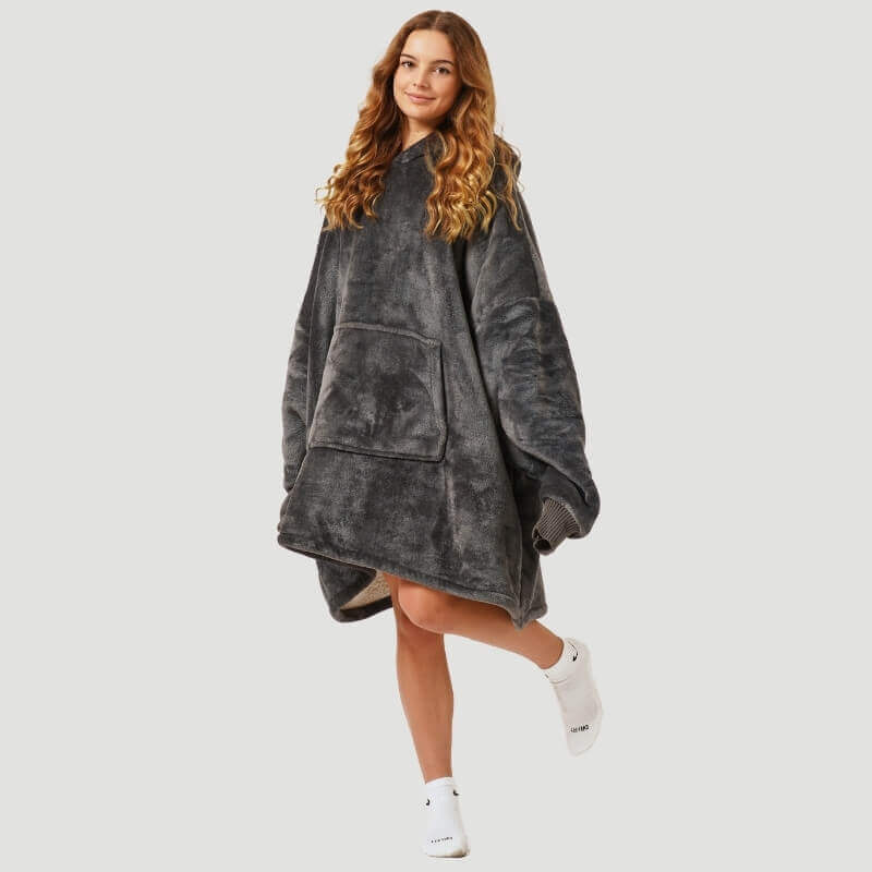 Women's Oversized Sherpa Fleece Blanket Hoodie