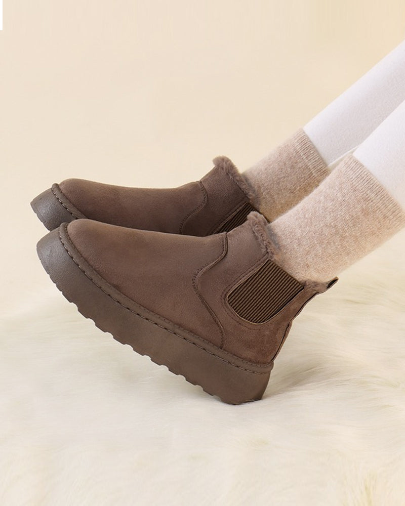 Women's Platform Chelsea Snow Boots