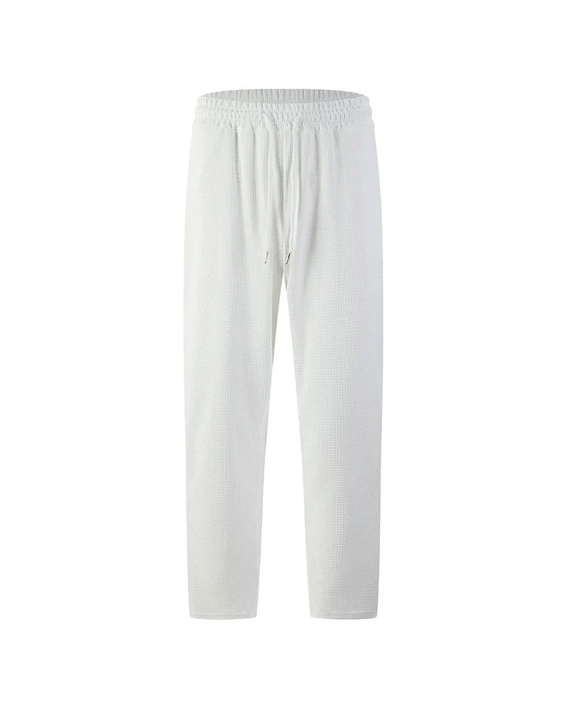 Men's Waffle Knit Drawstring Sweatpants