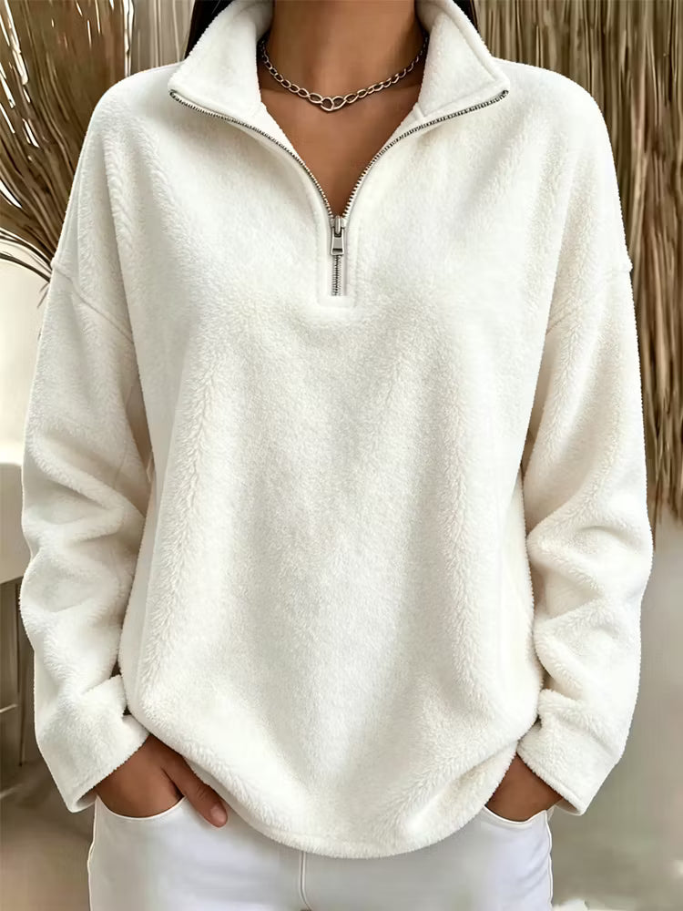 Women's Teddy Fleece Half-Zip Sweatshirt