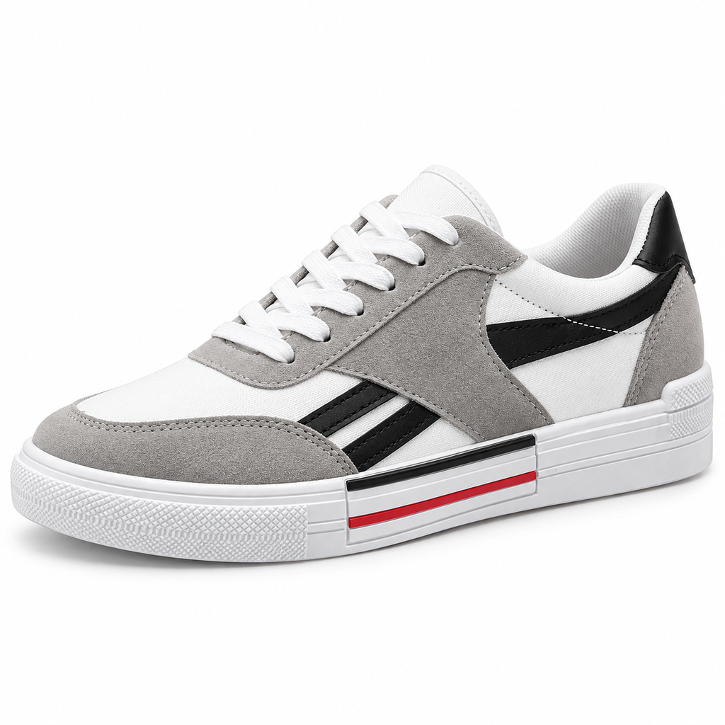 Men's Striped Low-Top Sneakers