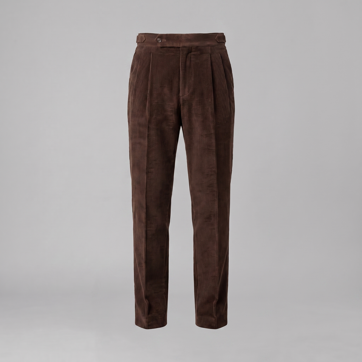 Men's Pleated Corduroy Trousers