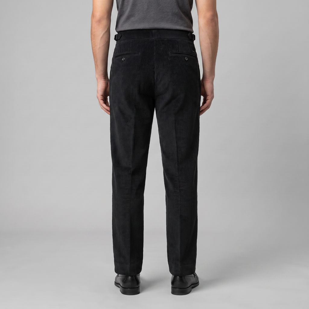 Men's Pleated Corduroy Trousers