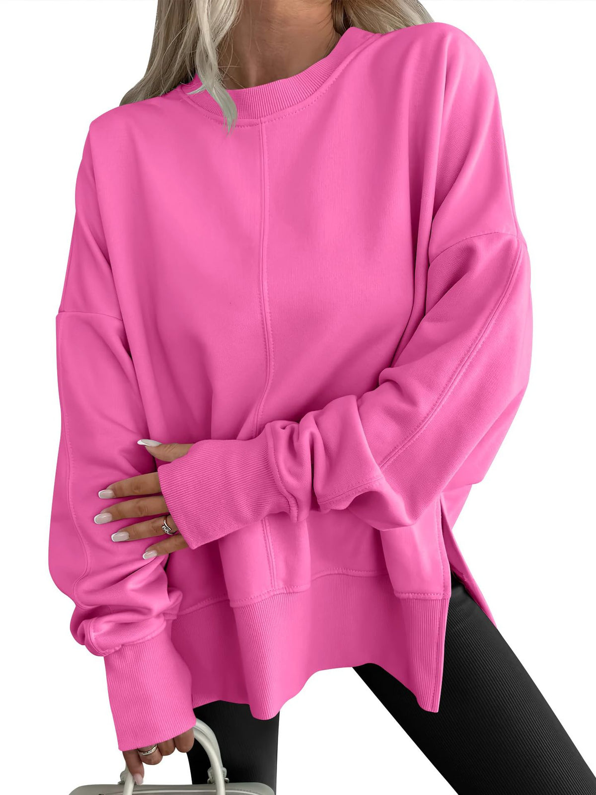 Women's Oversized Crew Neck Sweater