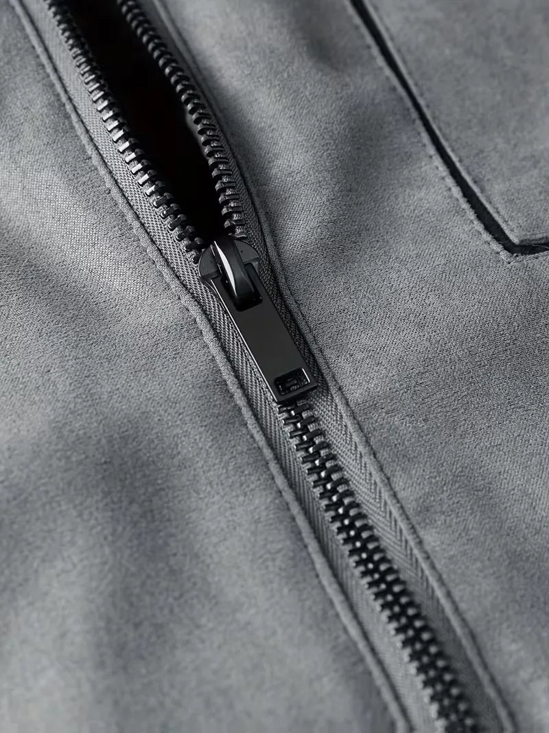 Men's Sherpa-Lined Faux Suede Trucker Jacket