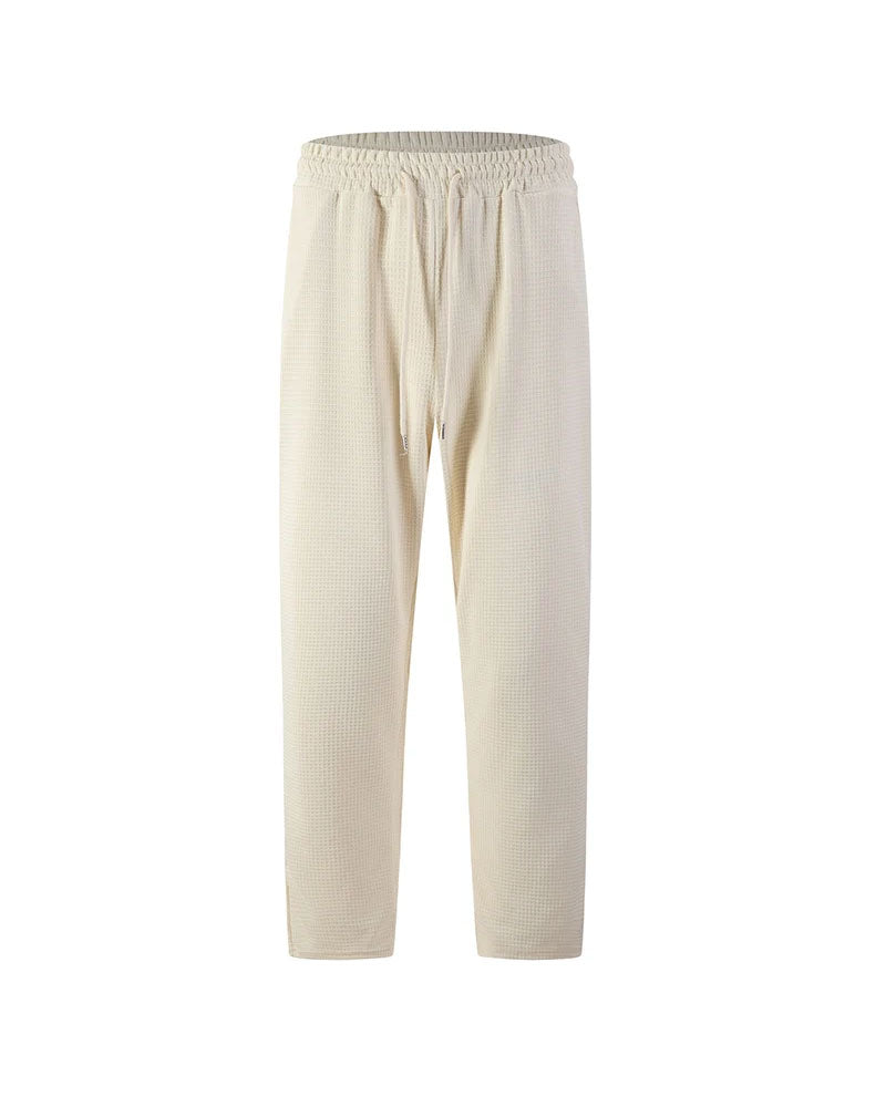 Men's Waffle Knit Drawstring Sweatpants