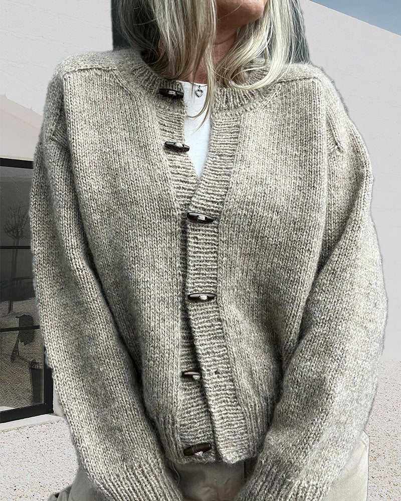 Women's Toggle Button Knit Cardigan