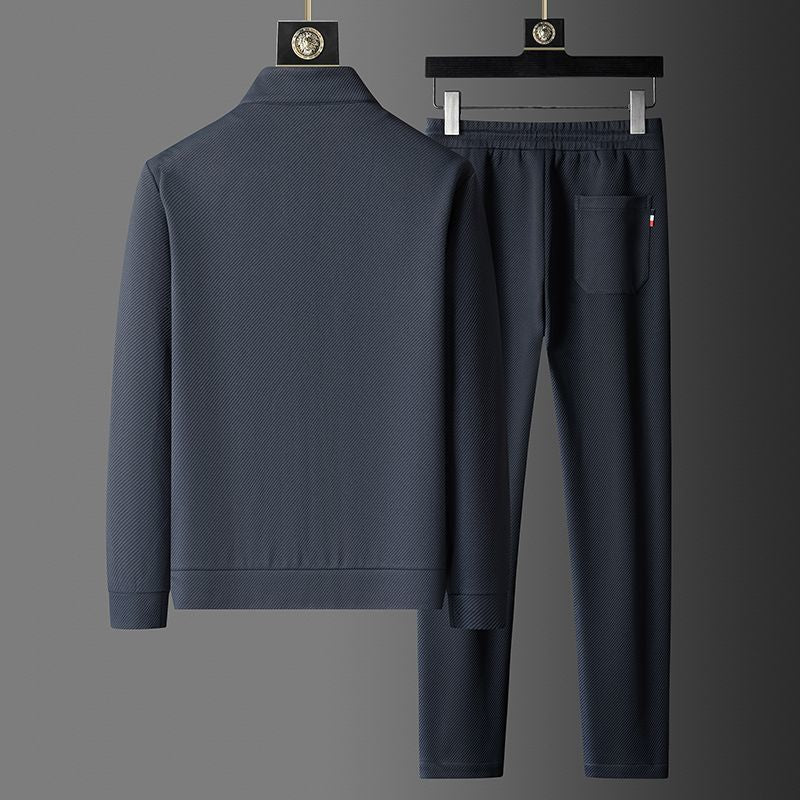 Men's Athletic Zip Tracksuit Set