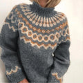 Women's Nordic Pattern Turtleneck Sweater