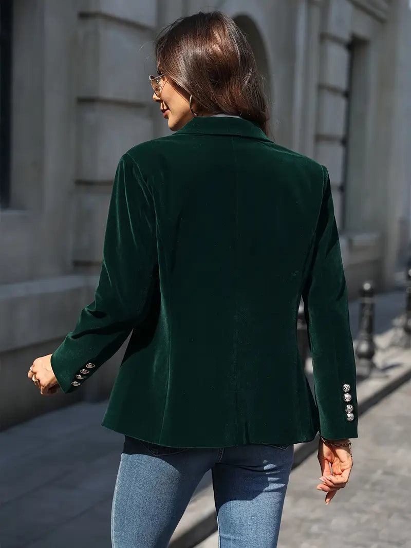 Women's Velvet Tailored Blazer