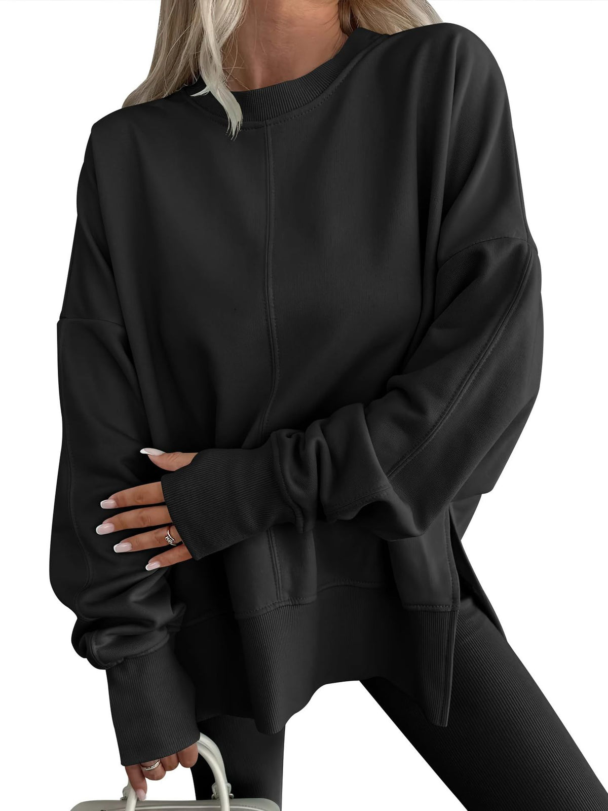 Women's Oversized Crew Neck Sweater
