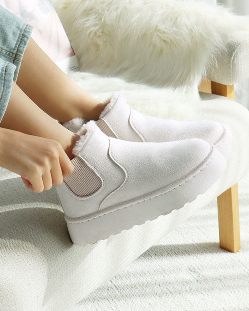 Women's Platform Chelsea Snow Boots