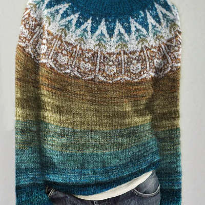 Women's Jacquard Knit Sweater