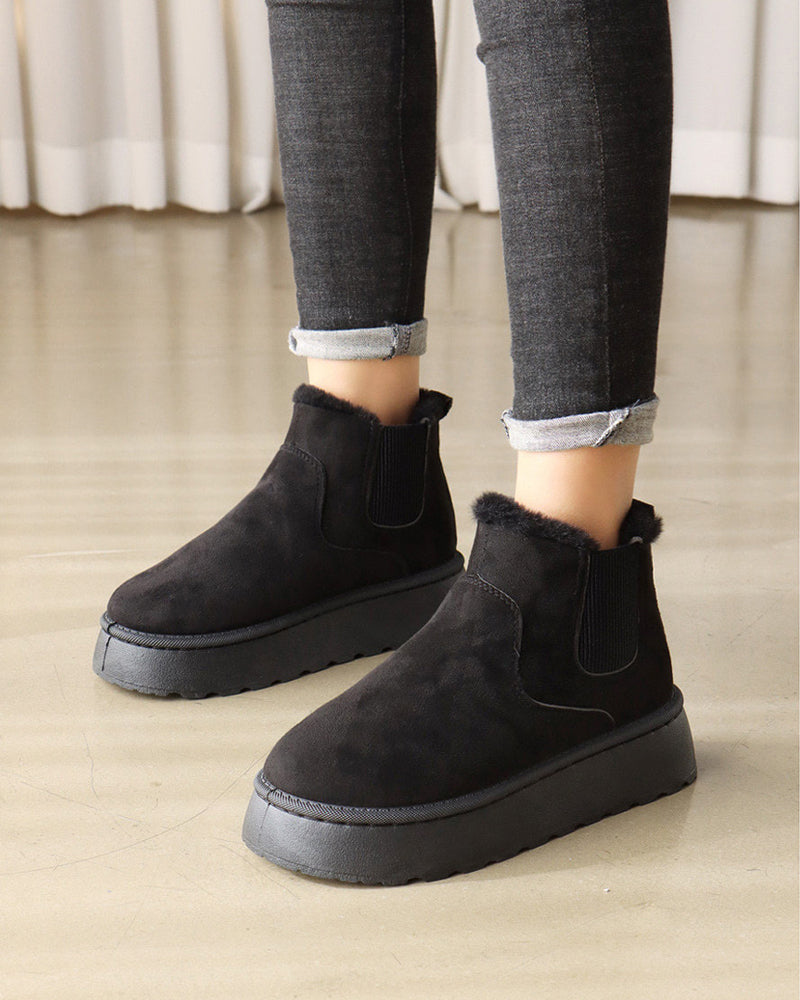 Women's Platform Chelsea Snow Boots