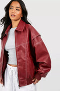 Women's Oversized Contrast Stitch Jacket