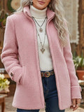 Women's Sherpa Fleece Stand-Collar Jacket