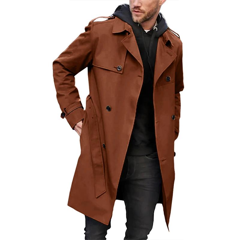 Men's Belted Trench Coat