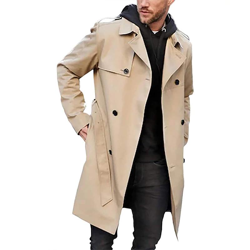 Men's Belted Trench Coat