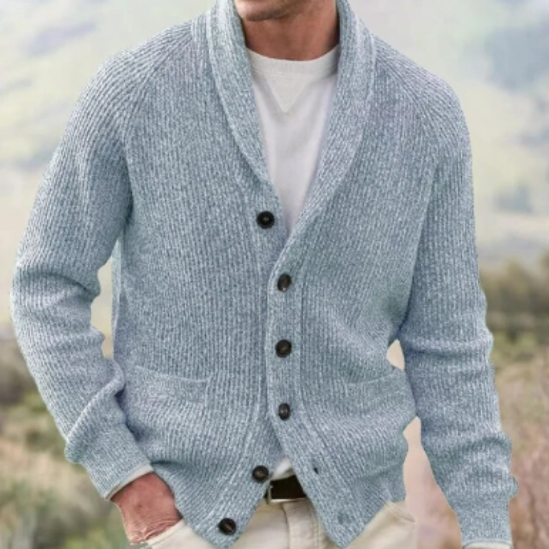 Men's Shawl Collar Cardigan