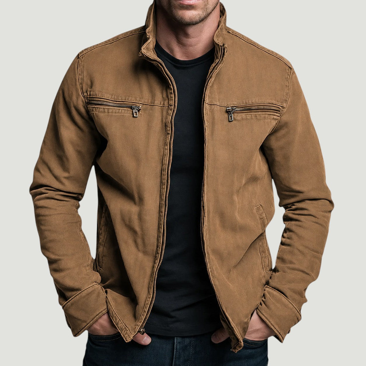 Men's Classic Zip-Up Jacket