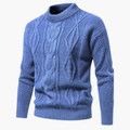 Men's Classic Cable Knit Crewneck Sweater
