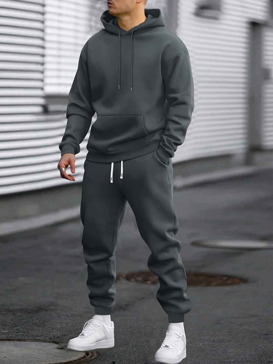 Men's Hoodie & Joggers Tracksuit Set