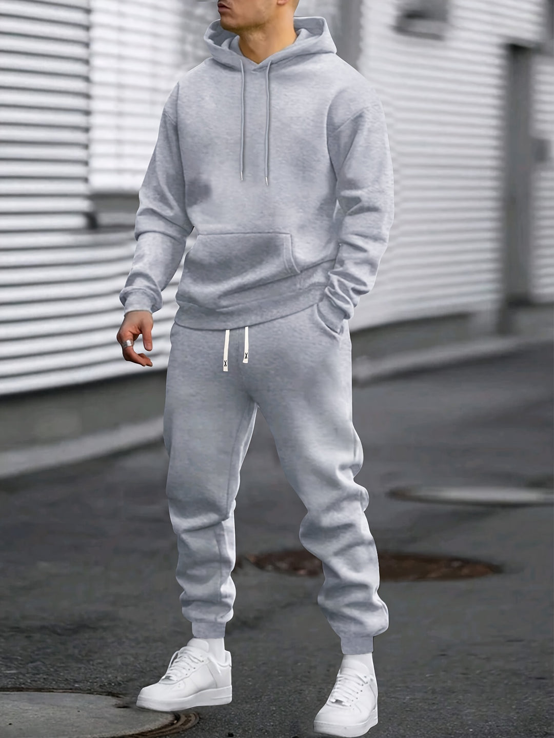 Men's Hoodie & Joggers Tracksuit Set