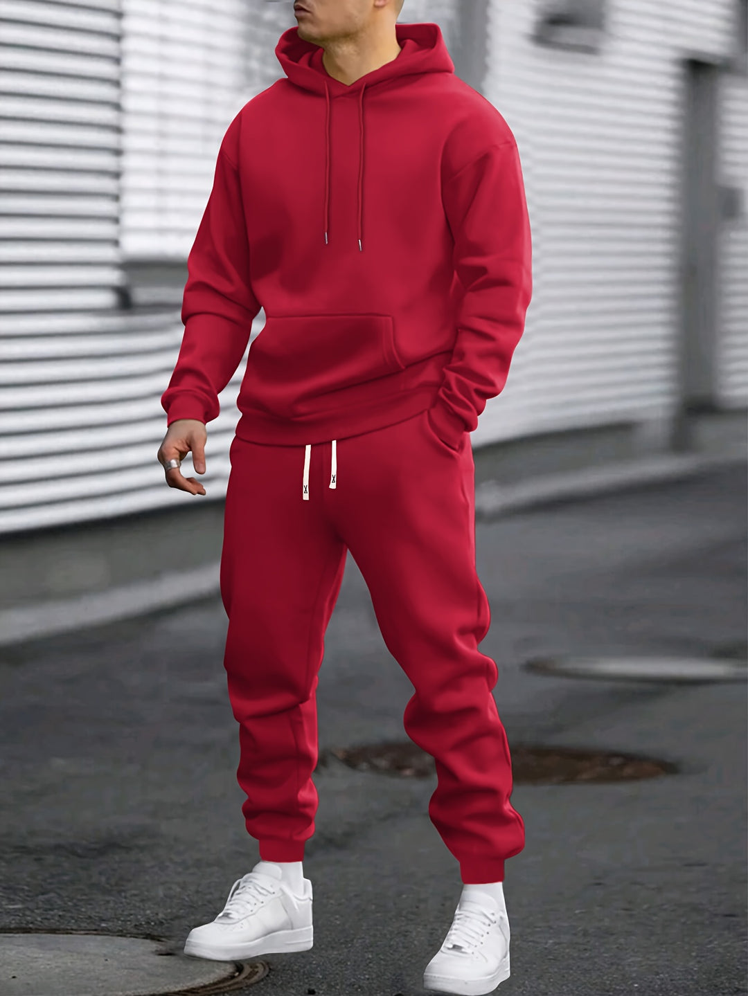 Men's Hoodie & Joggers Tracksuit Set