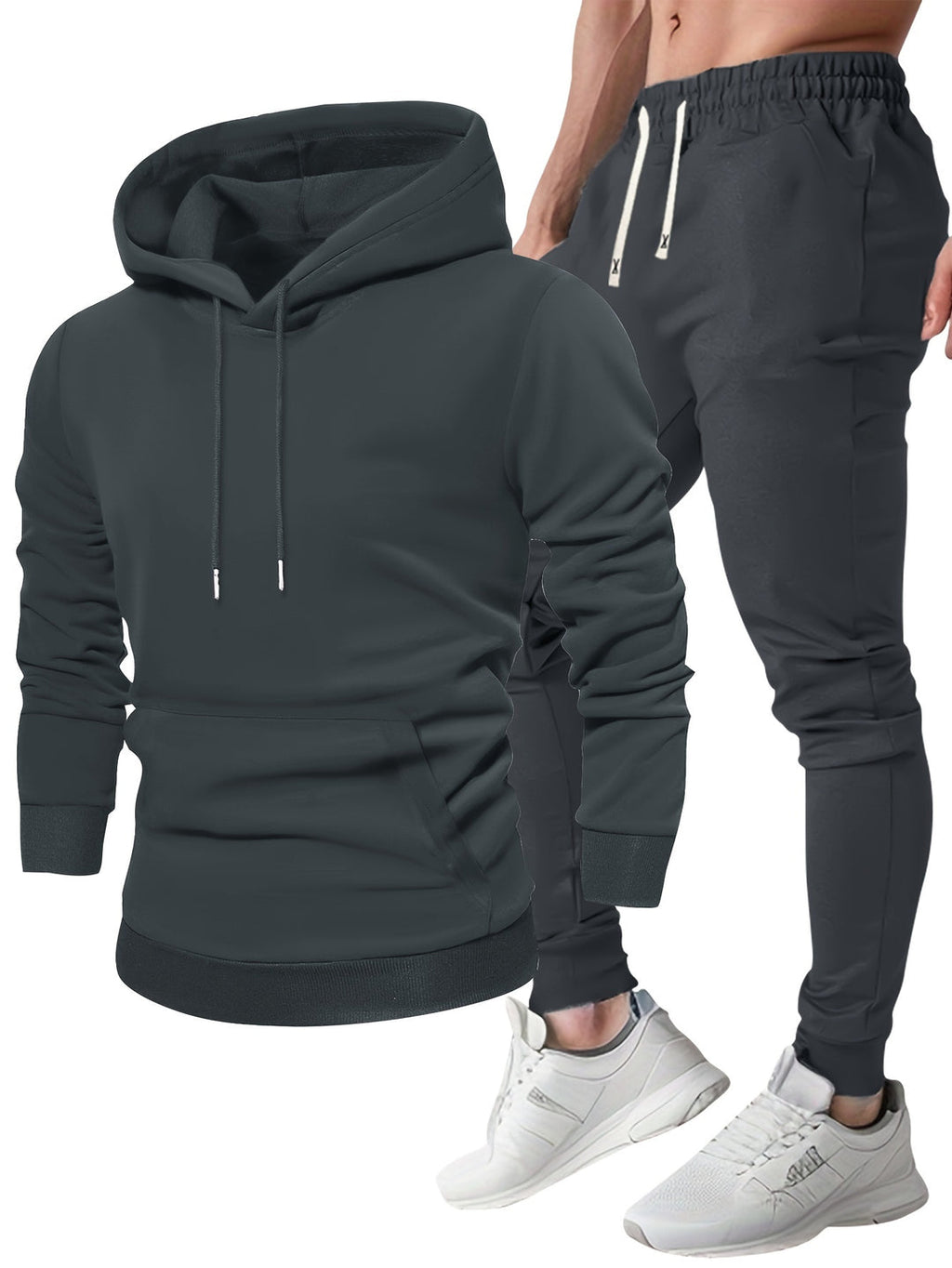 Men's Hoodie & Joggers Tracksuit Set