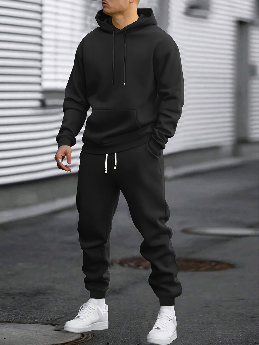 Men's Hoodie & Joggers Tracksuit Set