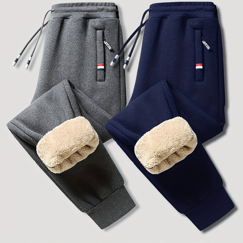 Men's Fleece-Lined Thermal Joggers (2-Pack)