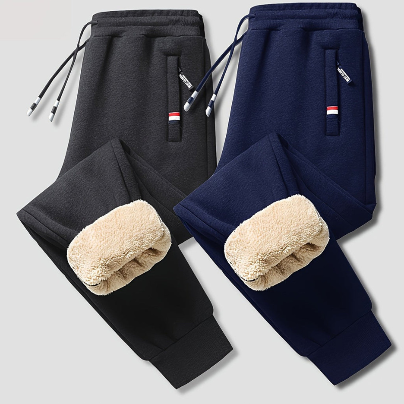 Men's Fleece-Lined Thermal Joggers (2-Pack)