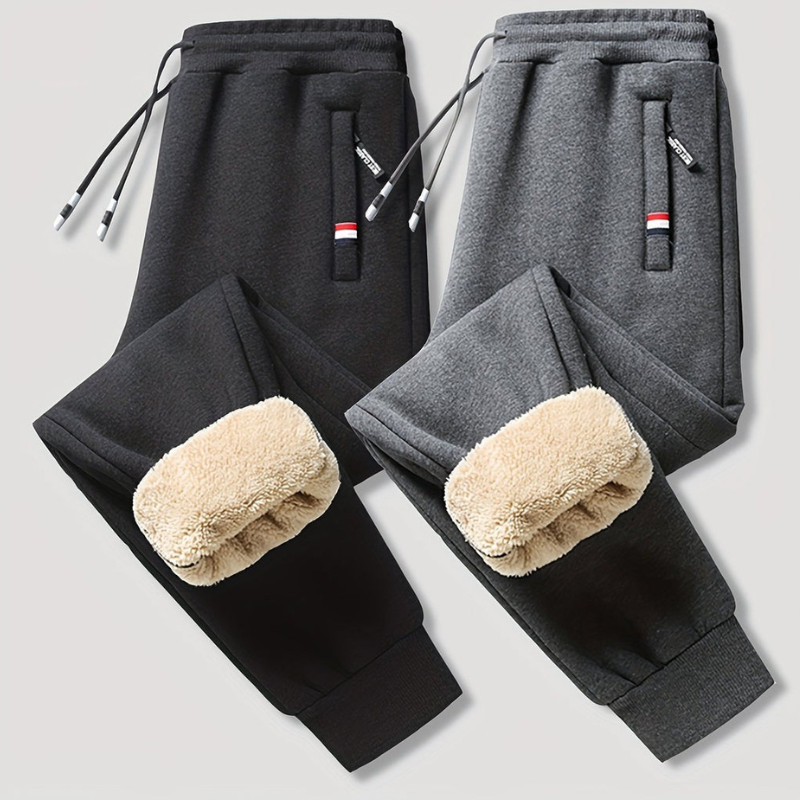 Men's Fleece-Lined Thermal Joggers (2-Pack)