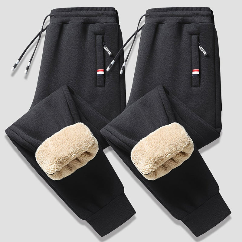 Men's Fleece-Lined Thermal Joggers (2-Pack)