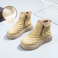 Women's Quilted Platform Winter Snow Boots