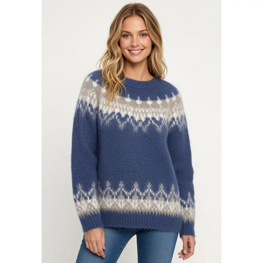 Women's Jacquard Knit Sweater