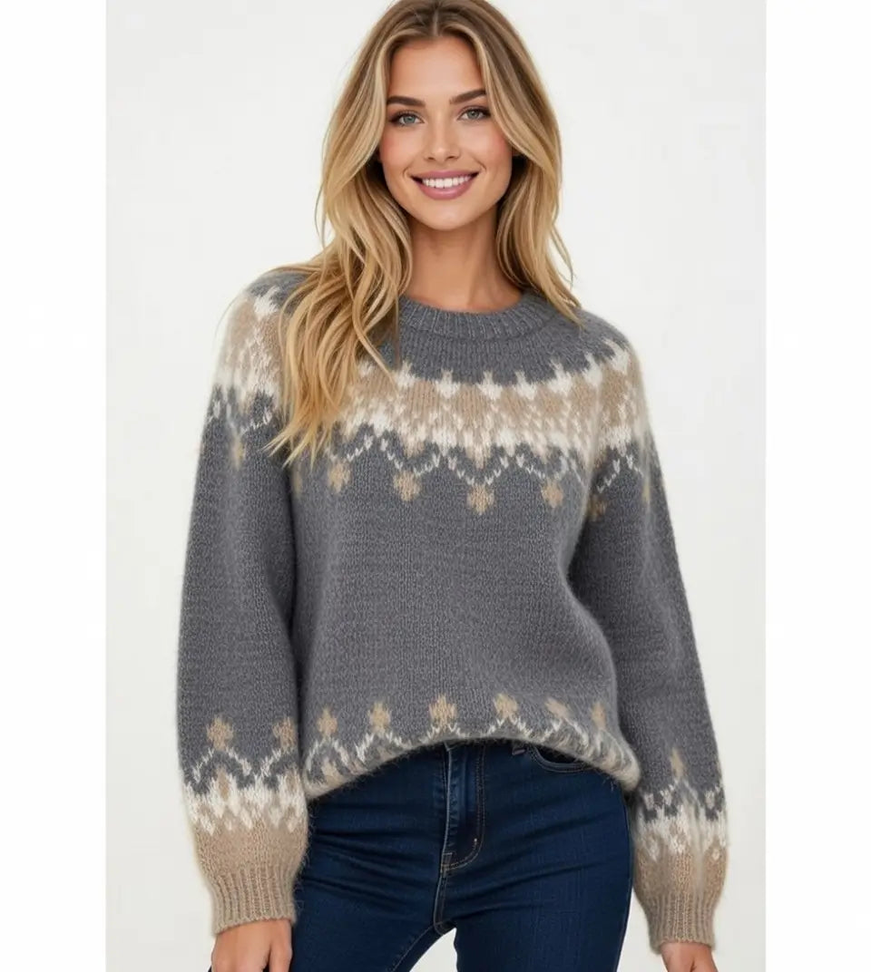 Women's Jacquard Knit Sweater
