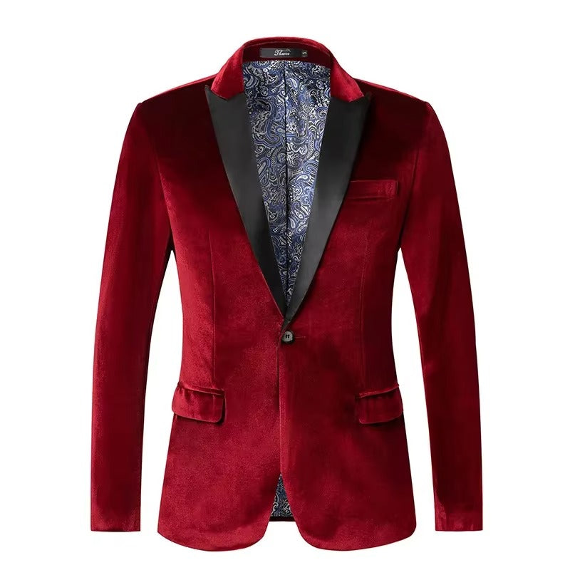 Men's Velvet Tuxedo Blazer